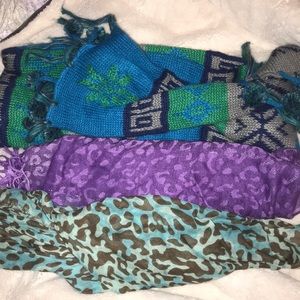 3 scarves